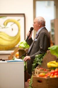 Auctioneer Jamie Nivens, who at one point identified a bidder as