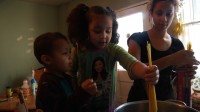 6 Barbie Izquierdo and kids in A PLACE AT THE TABLE, a Magnolia Pictures release.