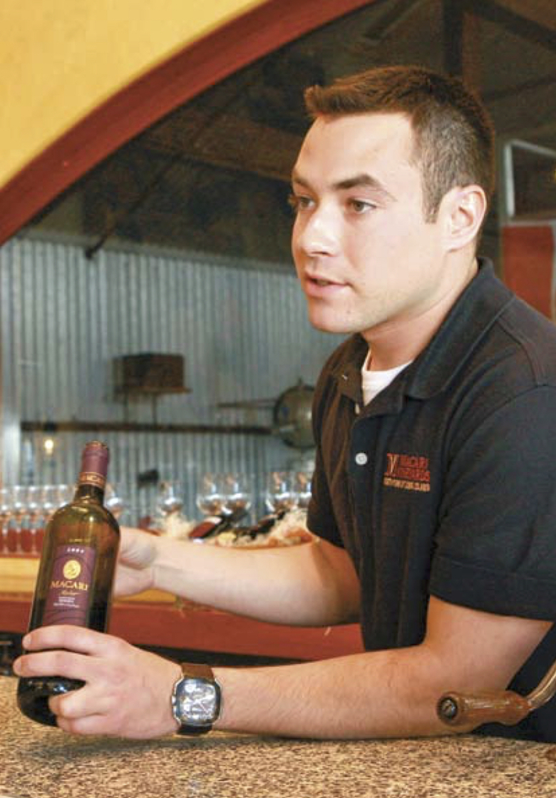 The tasting rooms at Macari Vineyards in Mattituck are among almost 50 dotting New York’s answer to Napa.