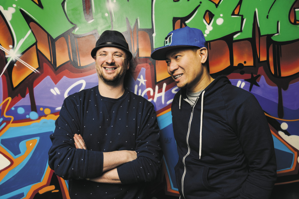 Loud and proud: Ben Daitz and Ratha Chaupoly shared backgrounds in formal food: Blue Water Grill, Daniel, Tabla and Danube. But they marked their sandwich-shop territory with blaring hip-hop and graffiti murals.