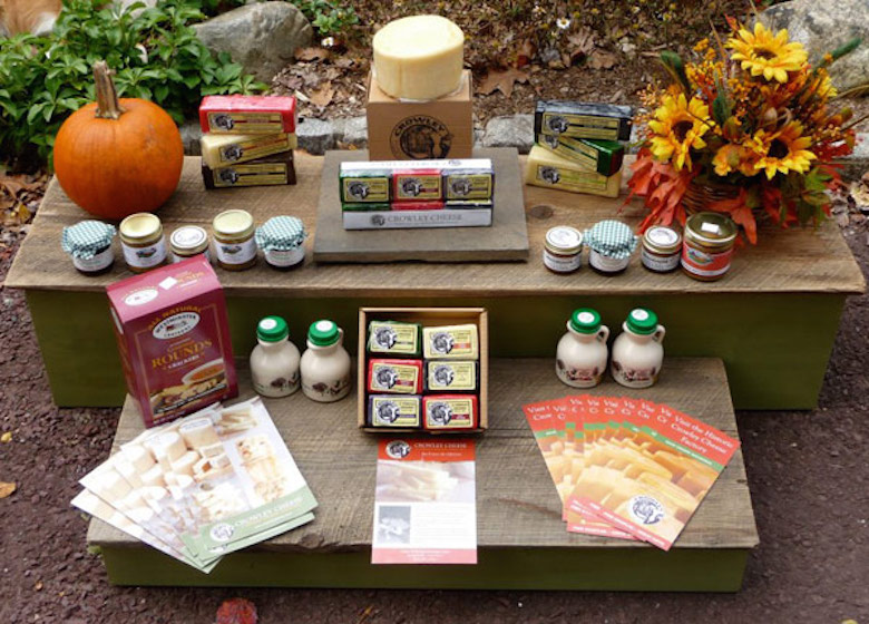 Crowley Cheese products at Gossetts' Farmers Market. Photo credit/Crowley Cheese.