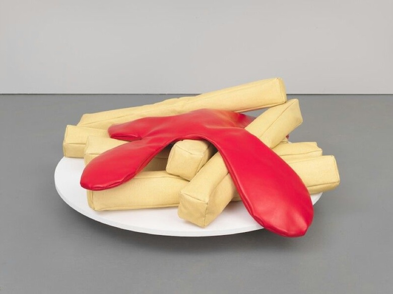 Claes Oldenburg french fries and ketchup