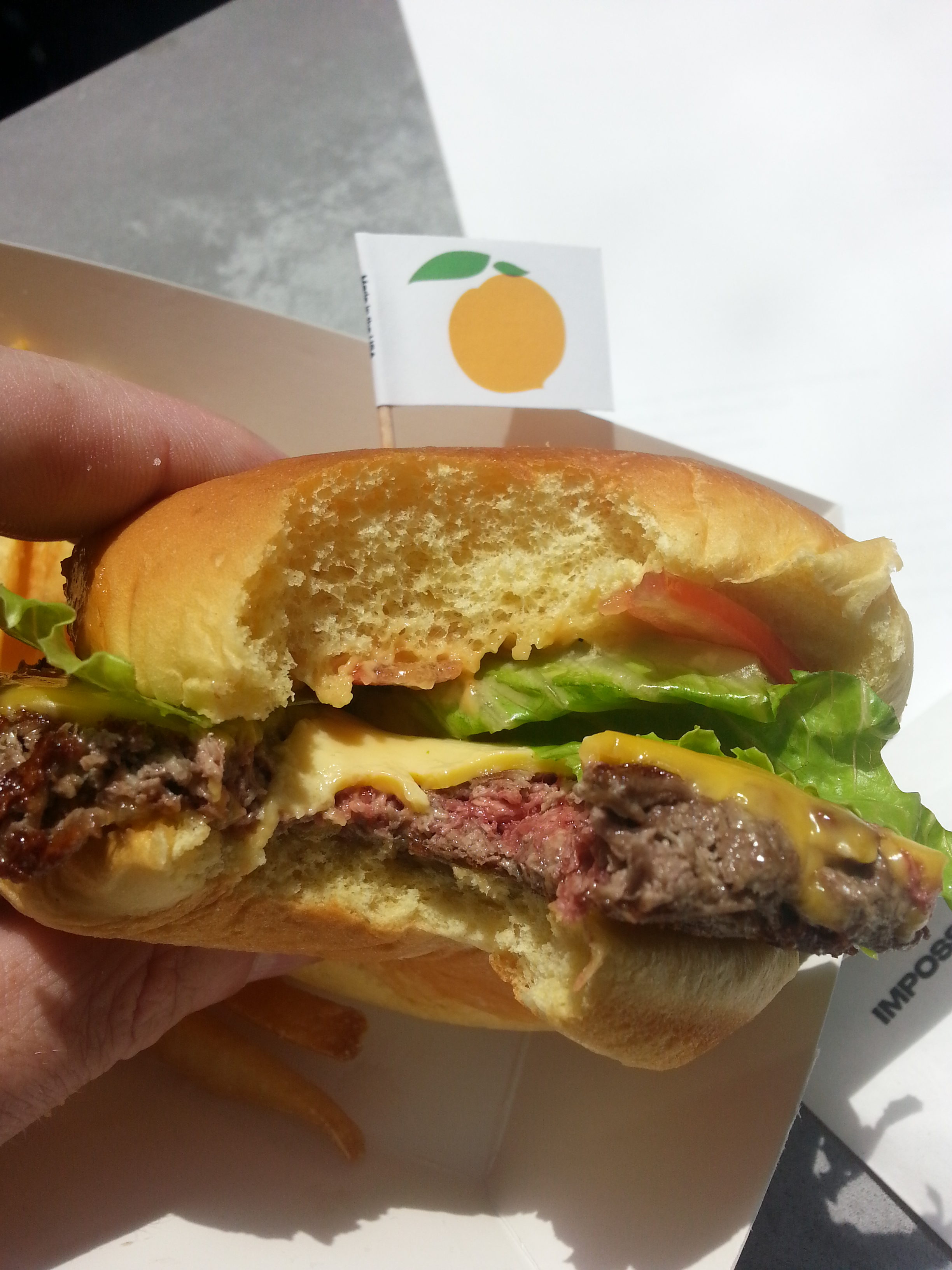 The bloody plant burger.