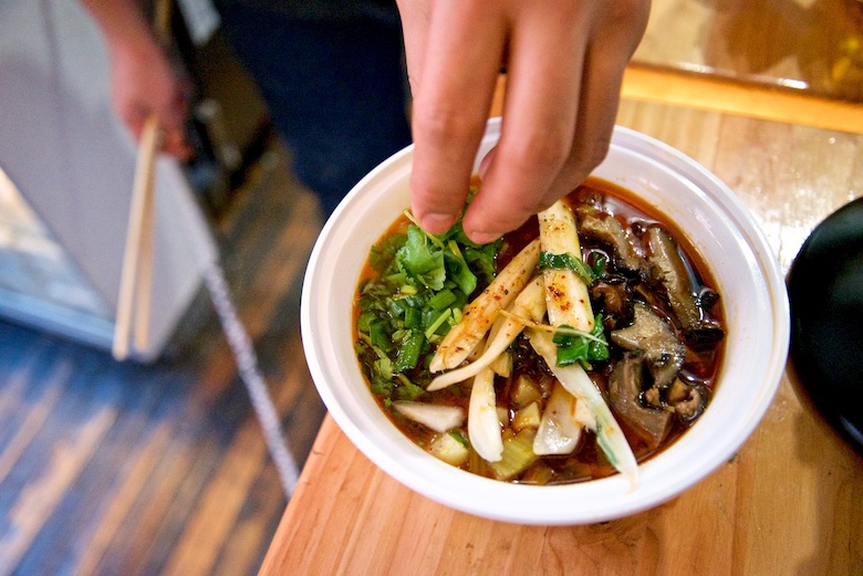 very fresh noodles