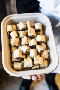 Eat Offbeat - Bahia adding yogurt and jam to the blender to make a sauce.