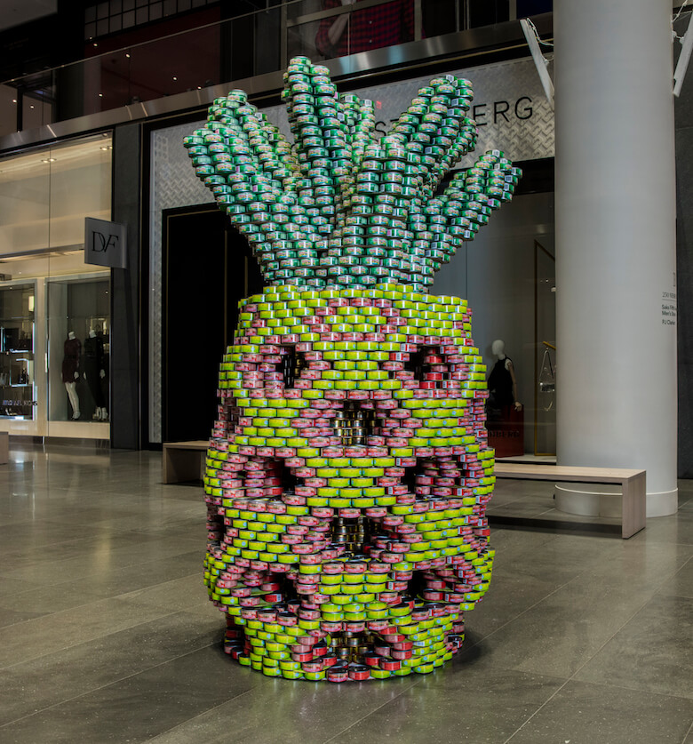 International Designers Compete To Build Sculptures From Donated Food