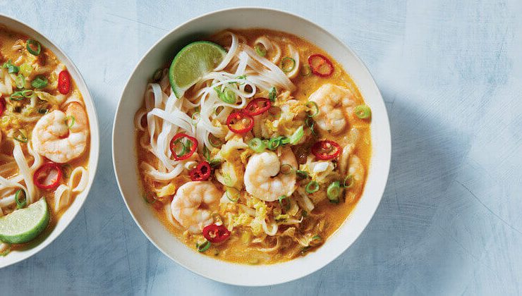 healthyish coconut curry shrimp recipe