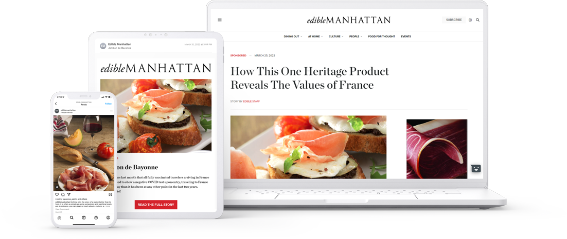 Branded Digital Stories at Edible Manhattan Mockup