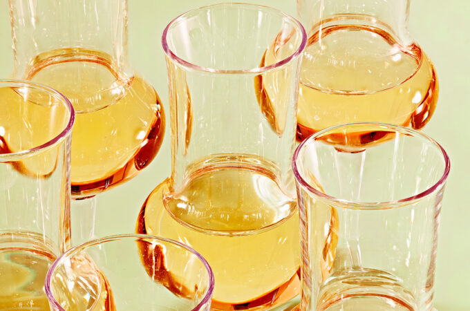 glasses of grappa