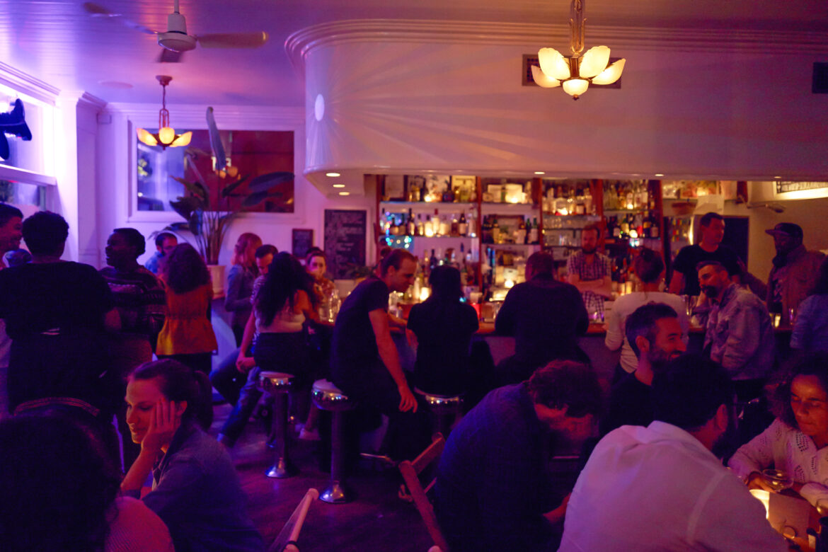 bustling crowd at king tai bar