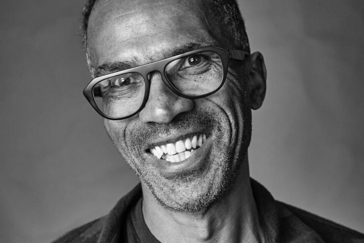 black and white portrait of joshua prince of princeworks forge