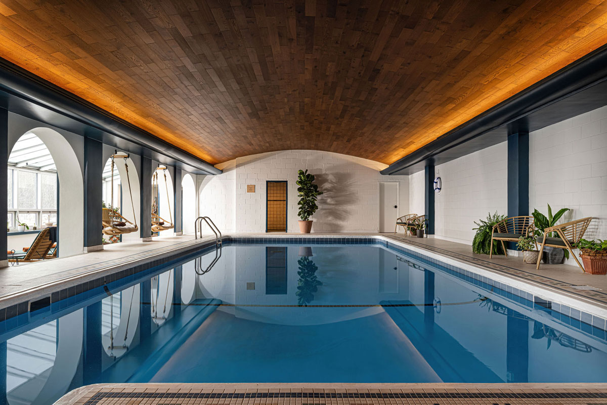 indoor pool at hemlock neversink